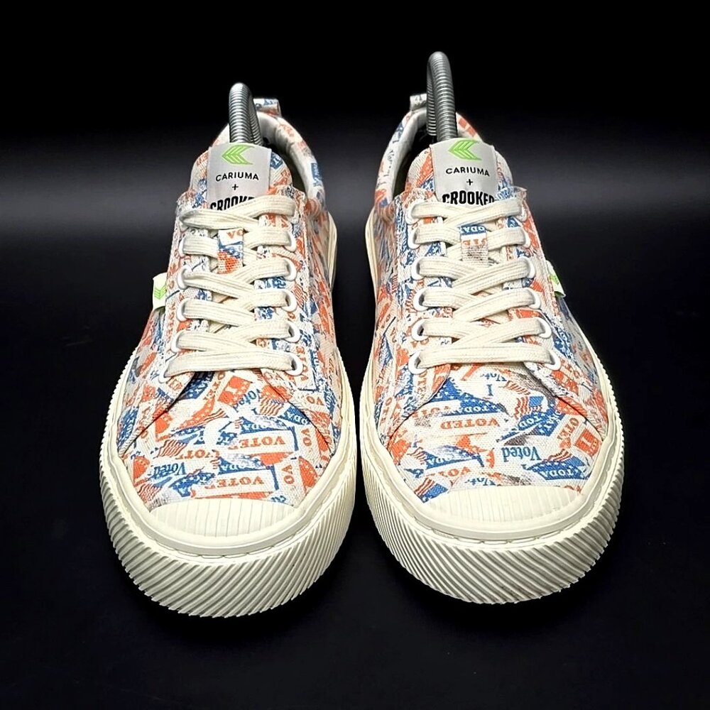 Cariuma + Crooked Voted Canvas Sneakers Women’s Size 9.5 Men’s Size 8 - Picture 3 of 12